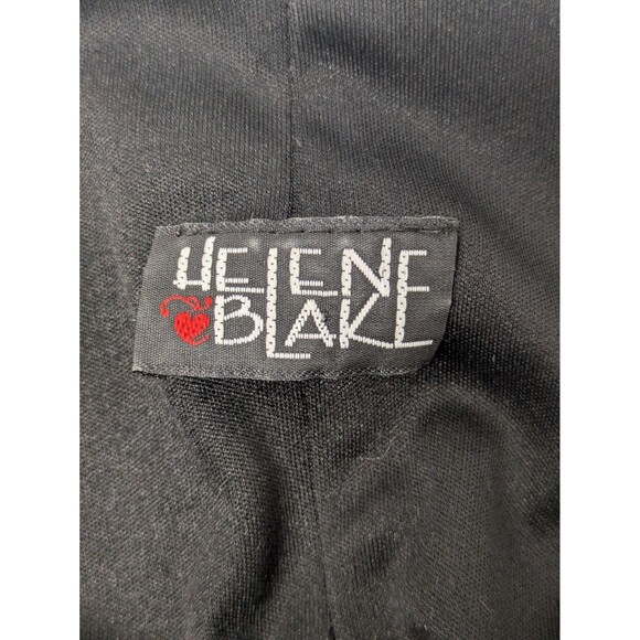 80s Helene Blake Brown/Gold Floral Lace Dress sz M/L Fringe Hem 60s Flapper Girl - Picture 8 of 8